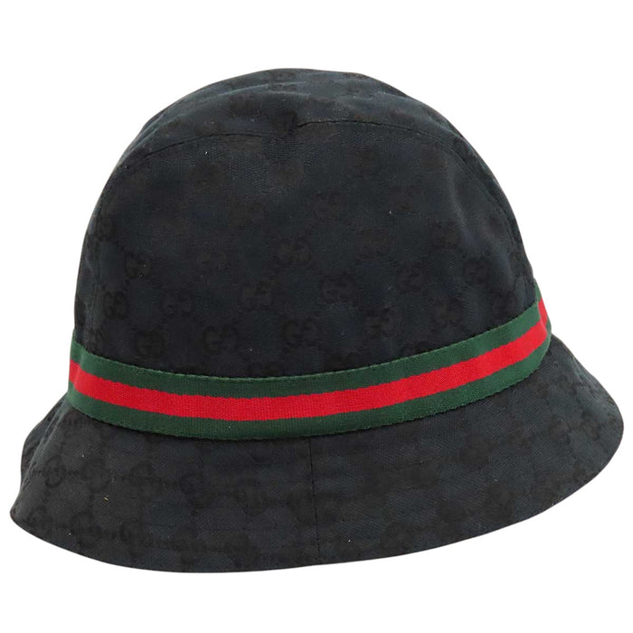 GUCCI 
ロゴ 総柄 ウェブストライプ 
GGキャンバス シェリーライン バケットハット