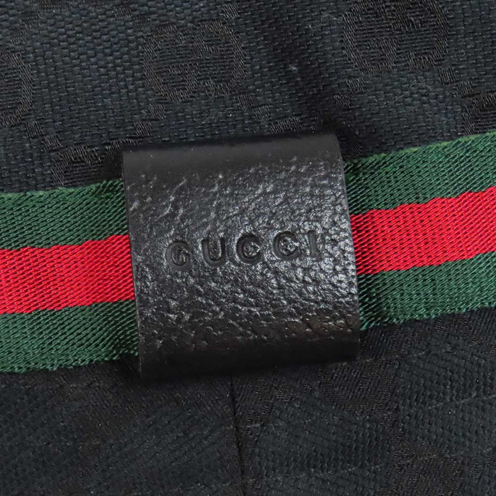 GUCCI 
ロゴ 総柄 ウェブストライプ 
GGキャンバス シェリーライン バケットハット