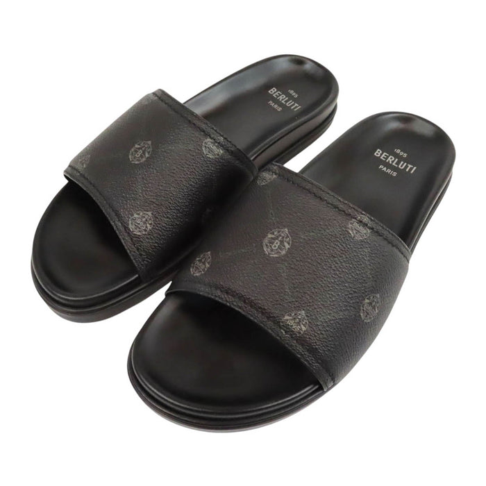 Berluti  
Egeo Cuir  
Sandales à glissière en toile Signature Egeo