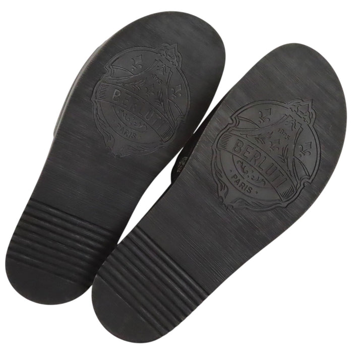 Berluti  
Egeo Cuir  
Sandales à glissière en toile Signature Egeo