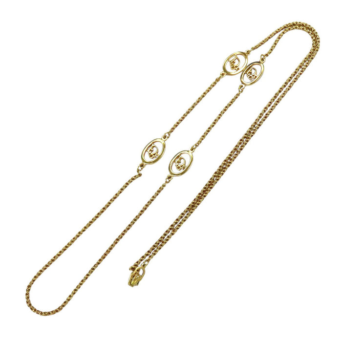 Dior 
Collier long vintage avec logo CD