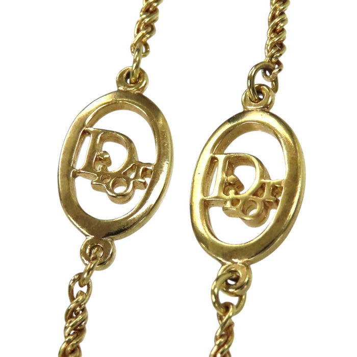 Dior 
Collier long vintage avec logo CD