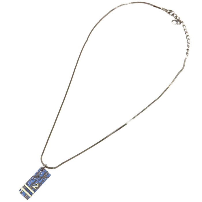 Dior 
CD ロゴ シルバーカラーメタル 
トロッター プレート ネックレス
