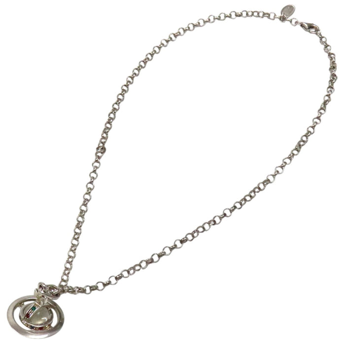 Vivienne Westwood 
Tiny ORB シルバー ラインストーン 
タイニー オーブ ネックレス