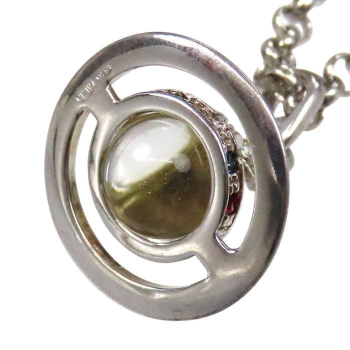 Vivienne Westwood 
Tiny ORB シルバー ラインストーン 
タイニー オーブ ネックレス