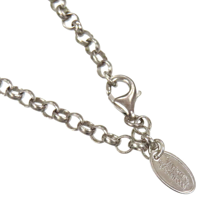 Vivienne Westwood 
Tiny ORB シルバー ラインストーン 
タイニー オーブ ネックレス
