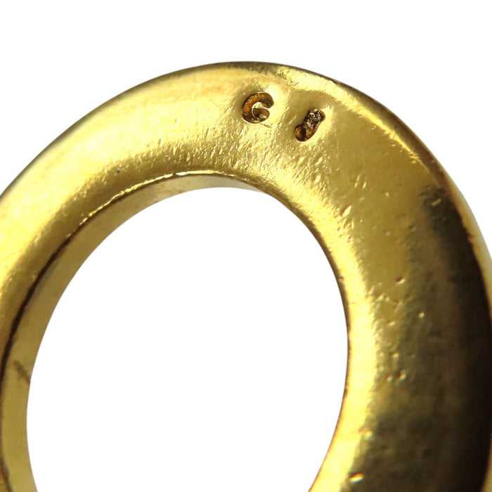 CELINE 
Logo vintage Étoile Lune Métal doré 
Collier bouclier