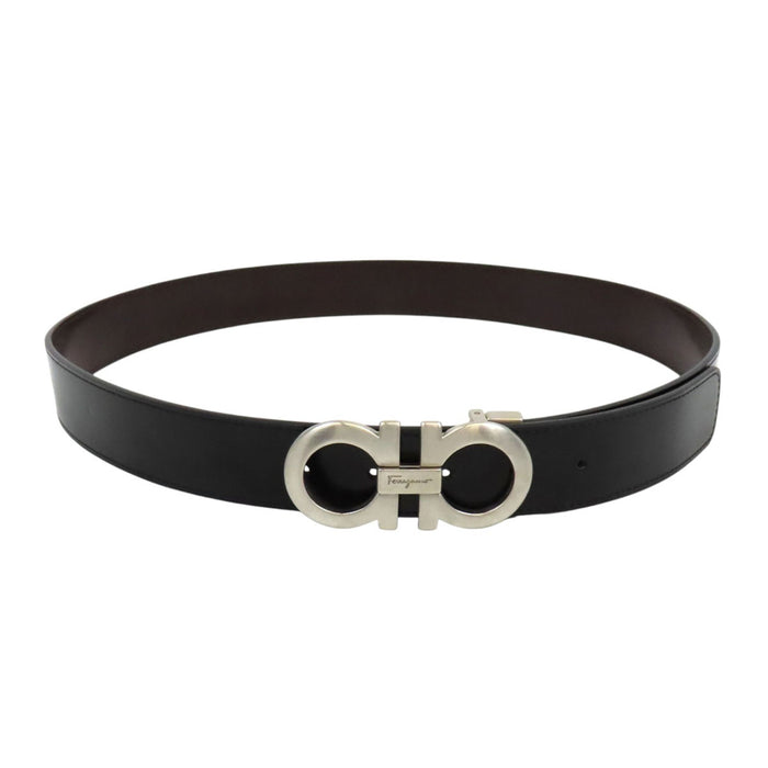 Salvatore Ferragamo 
Logo Cuir 
Ceinture réversible double Gancini