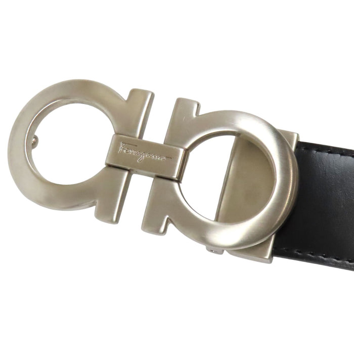 Salvatore Ferragamo 
Logo Cuir 
Ceinture réversible double Gancini
