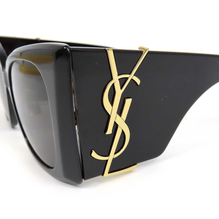 YVES SAINT LAURENT 
アイウェア ワイドテンプル ゴールドカラーメタル 
F BLAZE YSL ロゴ テンプル サングラス