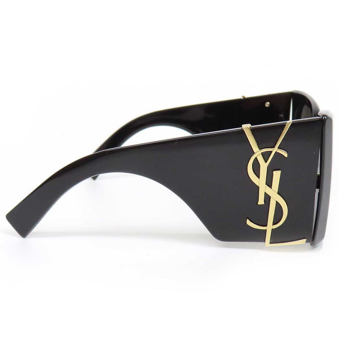 YVES SAINT LAURENT 
アイウェア ワイドテンプル ゴールドカラーメタル 
F BLAZE YSL ロゴ テンプル サングラス