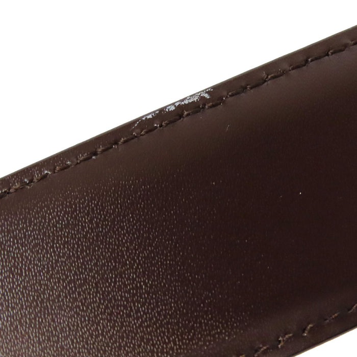 Salvatore Ferragamo 
ゴールドカラー金具 
ロゴ リバーシブル レザー ベルト