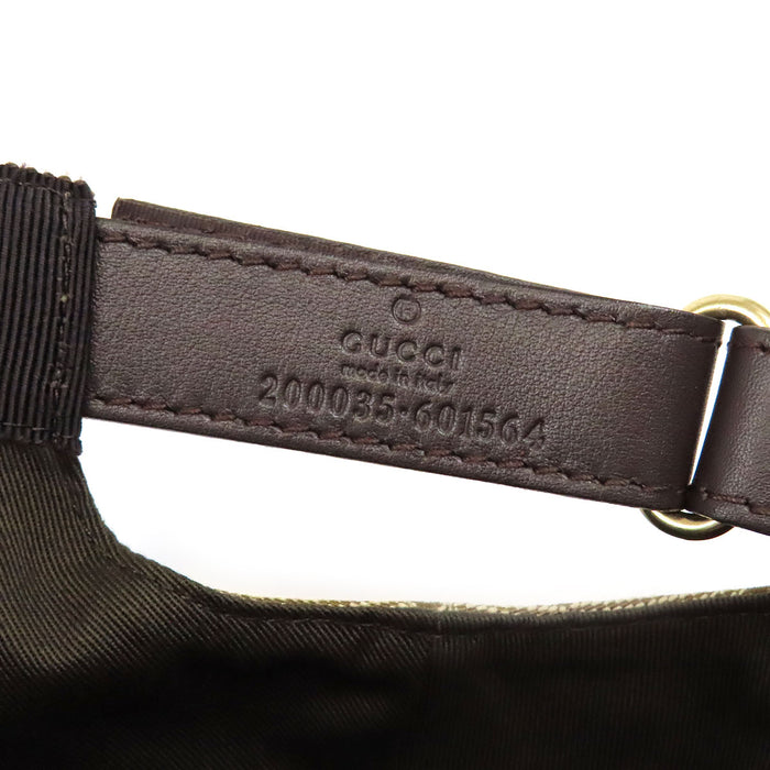 GUCCI
Casquette de baseball en toile GG à logo imprimé intégral avec bande Sherley