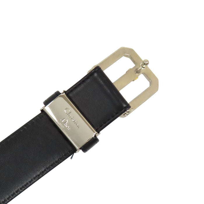 Dior 
CD シルバーカラー金具 ゴールドカラー金具 
ロゴ ヴィンテージ レザー ベルト