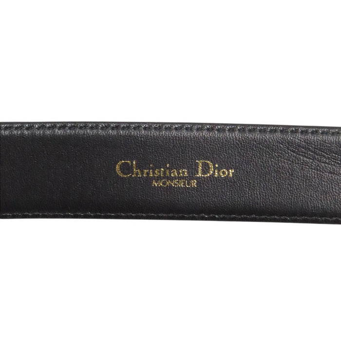Dior 
CD シルバーカラー金具 ゴールドカラー金具 
ロゴ ヴィンテージ レザー ベルト