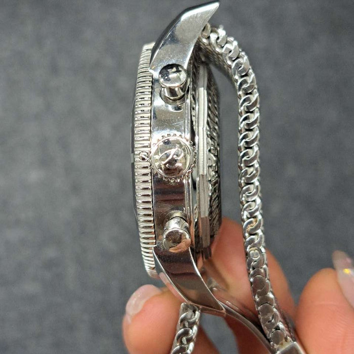 【WHOLESALES】
BREITLING 
A13320 
ギャランティ(日付、ショップ印のみ)　クロノメーター証　純正ラバーベルト×1(使用感中)　純正Dバックル×1