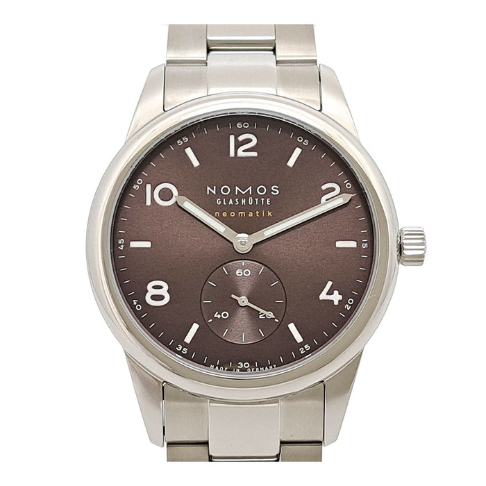 NOMOS Club Neomatik 759 Tobacco with Box and Warranty Card