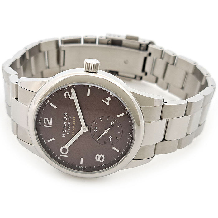 NOMOS Club Neomatik 759 Tobacco with Box and Warranty Card