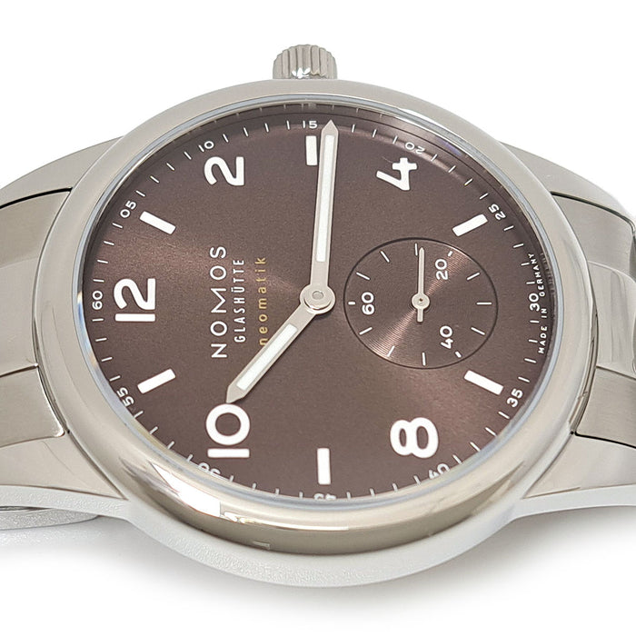 NOMOS Club Neomatik 759 Tobacco with Box and Warranty Card