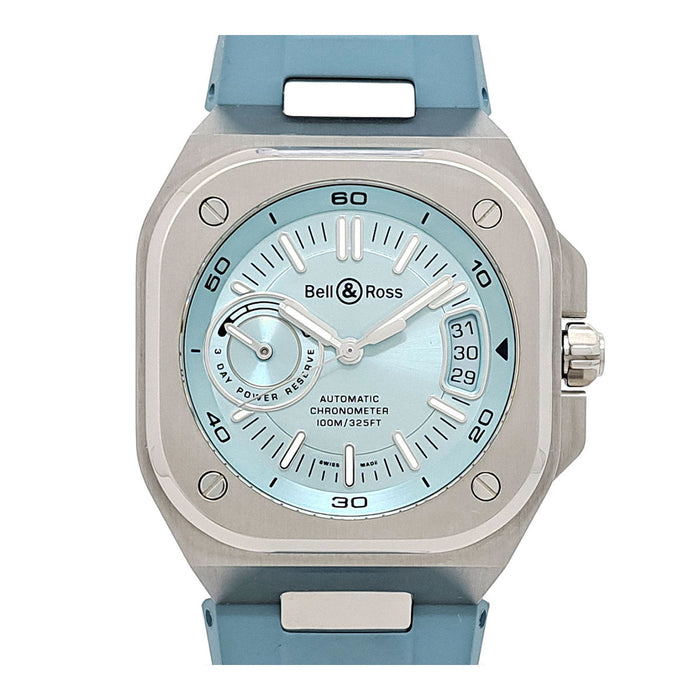 Bell＆Ross  
BR-X5 冰蓝钢款  
附带盒子和保修卡