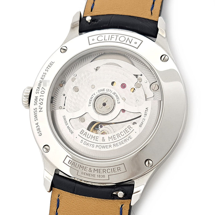 Baume & Mercier 克里夫顿 博玛蒂克 5天 动力储存  
附盒子和保修卡