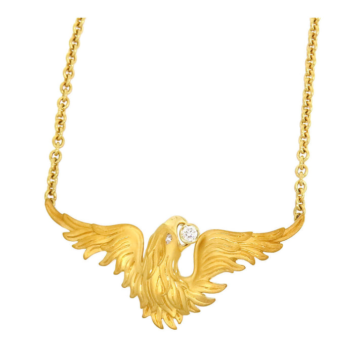 Carrera y Carrera 
Collana con diamante aquila