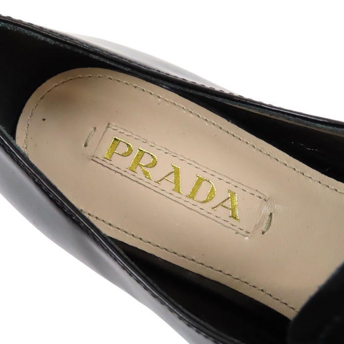 PRADA 
レザー 
レースアップ ドレスシューズ