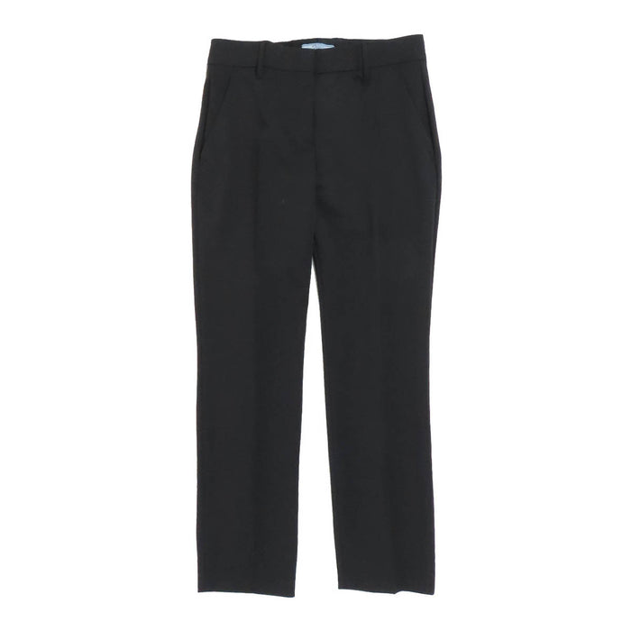 PRADA  
Logo Tuck Tapered  
Polyester Twill Slim Slacks
