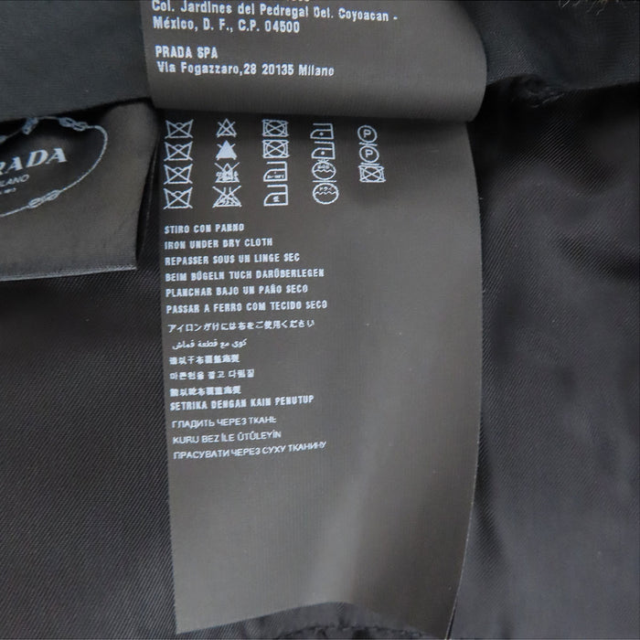 PRADA  
Logo Tuck Tapered  
Polyester Twill Slim Slacks