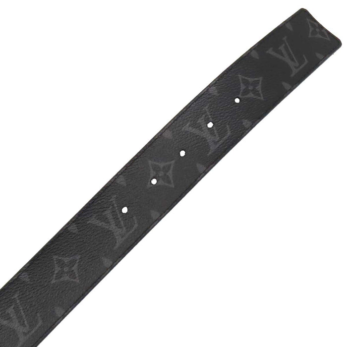 LOUIS VUITTON 
LV ロゴ シルバーカラー金具 
モノグラム エクリプス サンチュール ベルト