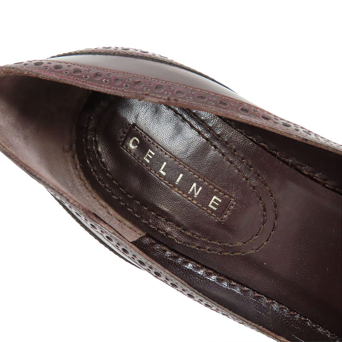 CELINE  
標誌  
Triomphe 流蘇皮革高跟鞋