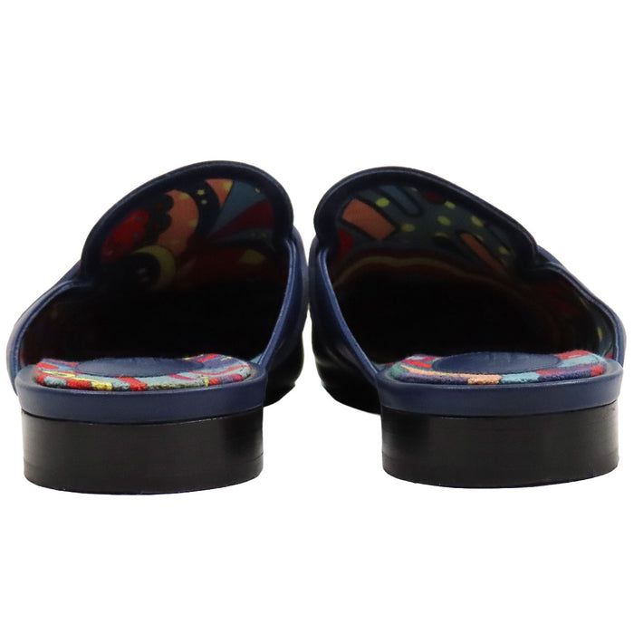 HERMES 
Kelly fibbia piatta in pelle con metallo color argento 
OZ mule