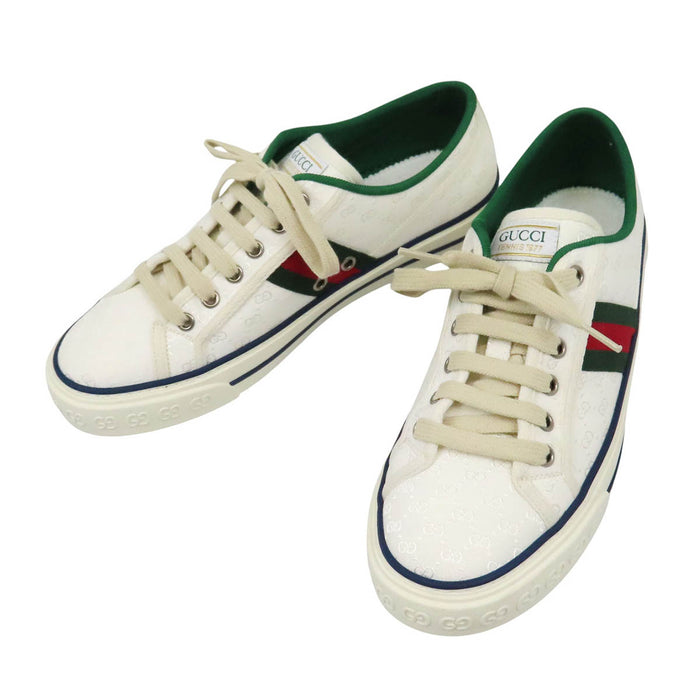 GUCCI  
GG Pattern Canvas Low-Cut  
Gucci Tennis 1977 Sneakers  
Shelley Line