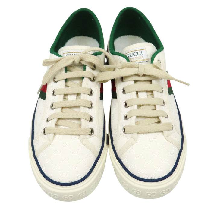 GUCCI  
GG Pattern Canvas Low-Cut  
Gucci Tennis 1977 Sneakers  
Shelley Line
