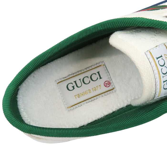 GUCCI  
GG Pattern Canvas Low-Cut  
Gucci Tennis 1977 Sneakers  
Shelley Line