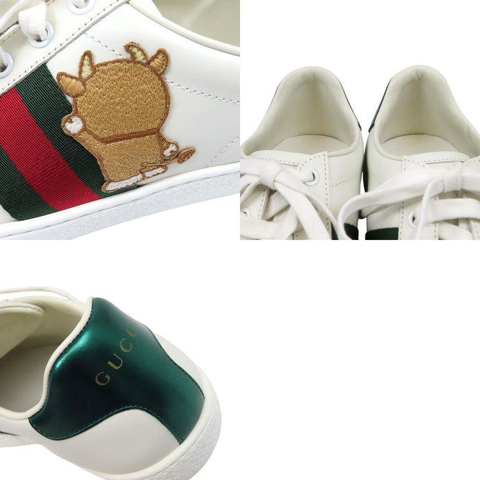 GUCCI Ace Web Patch Low-Cut Leather Doraemon Collaboration Ace Sneakers Shelly
