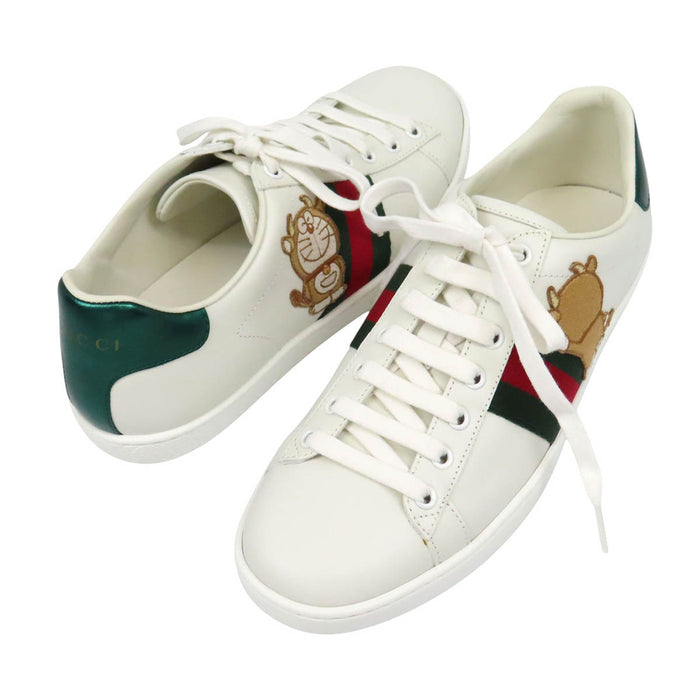 GUCCI Ace Web Patch Low-Cut Leather Doraemon Collaboration Ace Sneakers Shelly