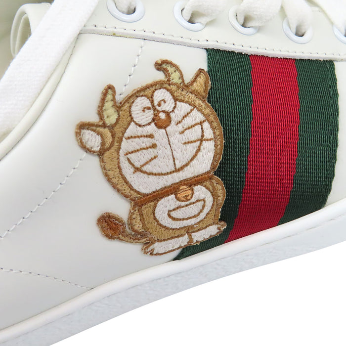 GUCCI Ace Web Patch Low-Cut Leather Doraemon Collaboration Ace Sneakers Shelly