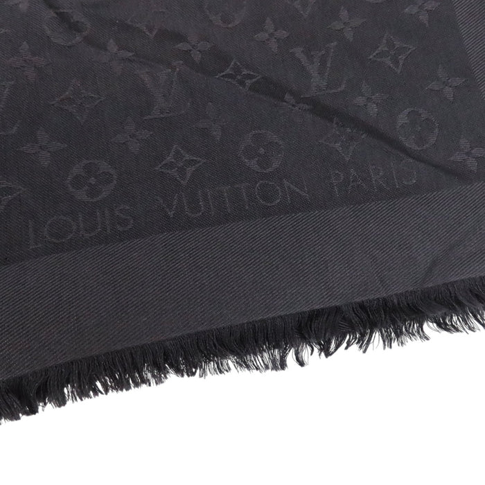 LOUIS VUITTON  
絲綢 羊毛  
披肩 Monogram LV 深灰色