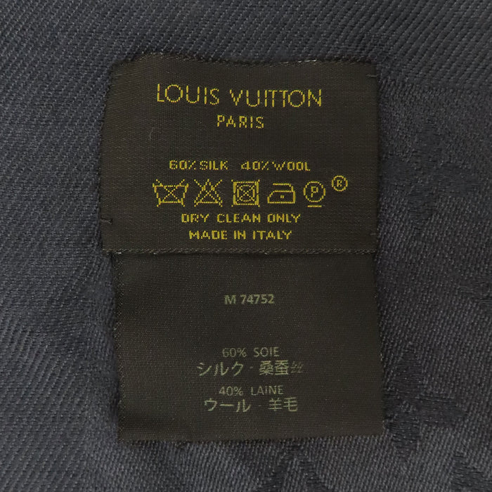 LOUIS VUITTON  
絲綢 羊毛  
披肩 Monogram LV 深灰色