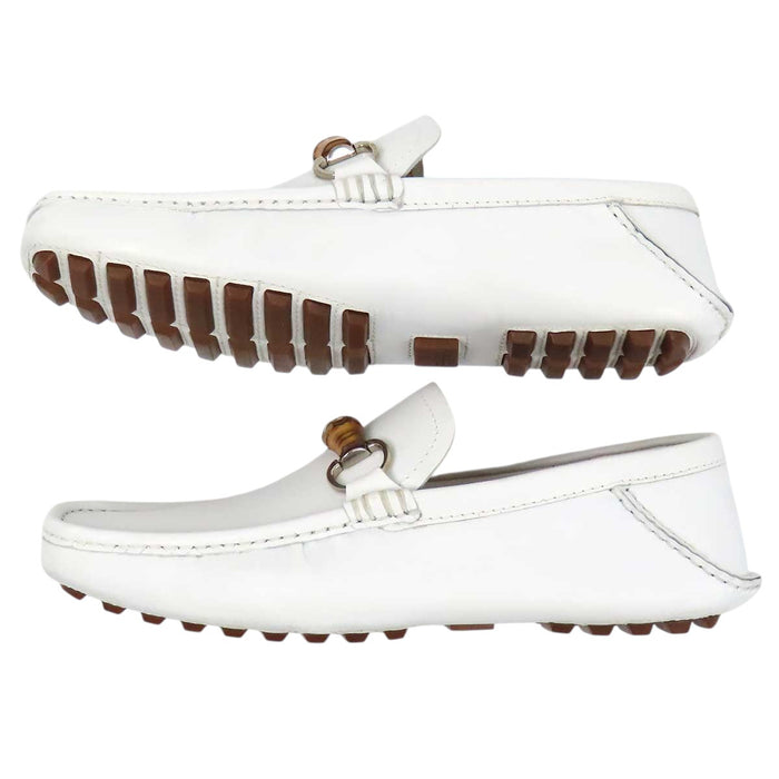 GUCCI 
レザー 
バンブー ホースビット ドライビングシューズ