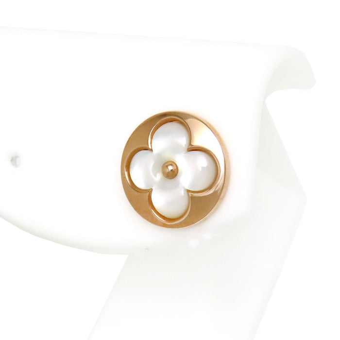 LOUIS VUITTON  
Puce Saint Blossom Nacre Earring Single Piece