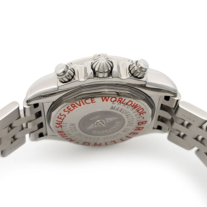 BREITLING  
Chronomat Evolution 白色珍珠母錶盤  
附盒及保卡