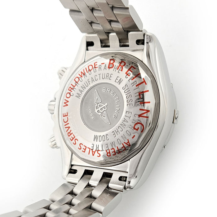 BREITLING  
Chronomat Evolution 白色珍珠母錶盤  
附盒及保卡