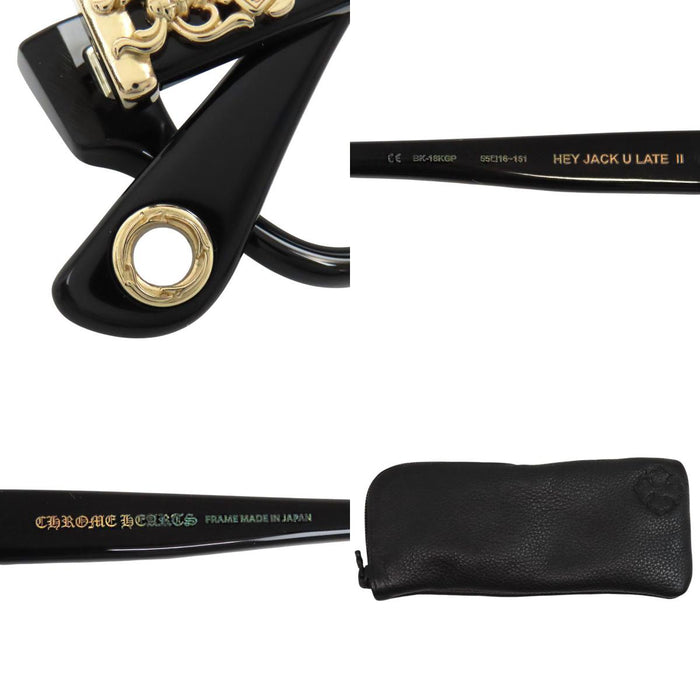 CHROME HEARTS 
CH 眼鏡 18KGP 
HEY JACK U LATE 2 ダガー テンプル アイウェア