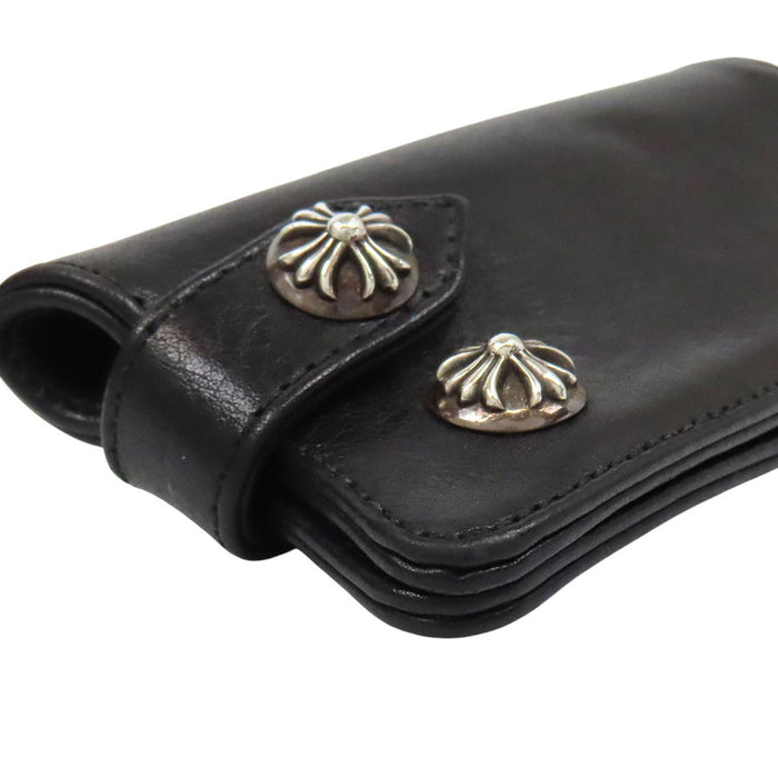 CHROME HEARTS 
CH KEY CASE 
クロスボール ボタン レザー キーケース