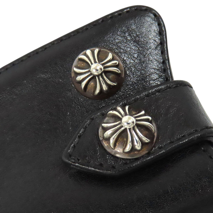 CHROME HEARTS 
CH KEY CASE 
クロスボール ボタン レザー キーケース