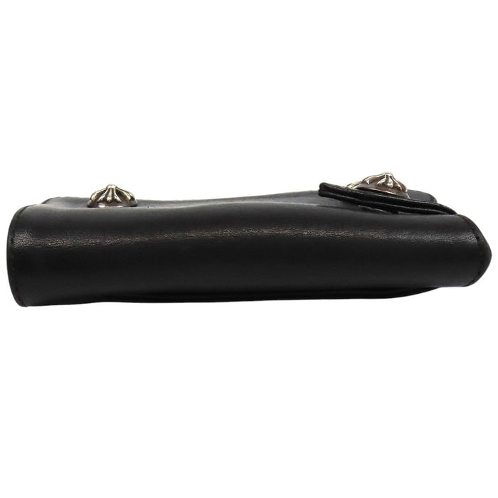 CHROME HEARTS 
CH KEY CASE 
クロスボール ボタン レザー キーケース