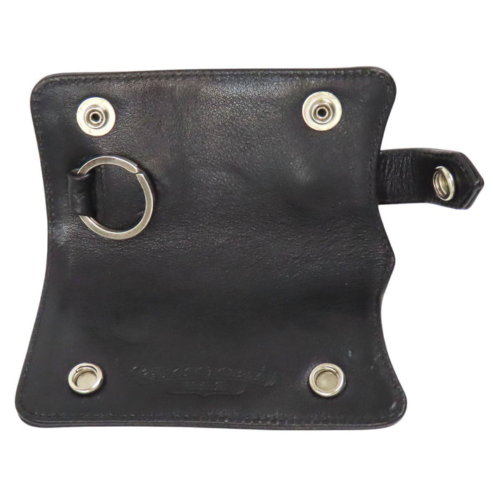 CHROME HEARTS 
CH KEY CASE 
クロスボール ボタン レザー キーケース