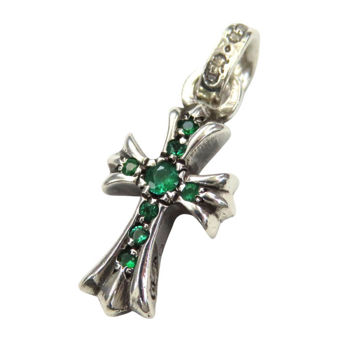 CHROME HEARTS  
CRS BBYFAT P EMRLD Argento Incisione 2004  
Charm Baby Fat Smeraldo